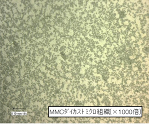 写真：MMCダイカスト　ミクロ組織（×1000倍）